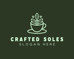 Herbal Tea Cup logo design