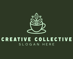 Herbal Tea Cup logo design