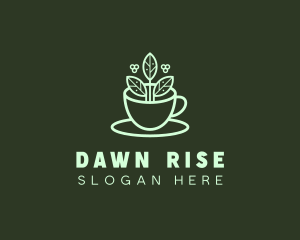 Herbal Tea Cup logo design