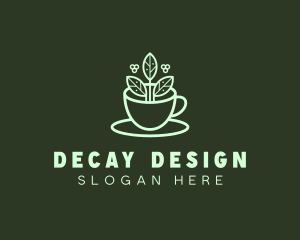 Herbal Tea Cup logo design