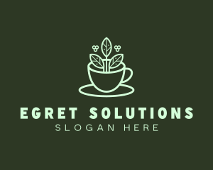 Herbal Tea Cup logo design