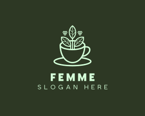 Herbal Tea Cup logo design