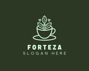 Herbal Tea Cup logo design