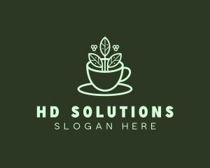 Herbal Tea Cup logo design