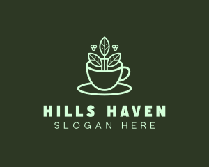 Herbal Tea Cup logo design