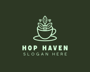 Herbal Tea Cup logo design