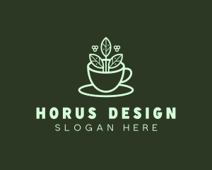 Herbal Tea Cup logo design