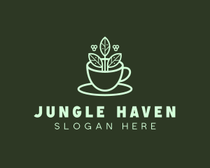 Herbal Tea Cup logo design