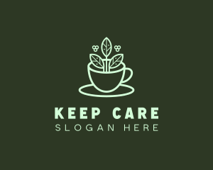 Herbal Tea Cup logo design