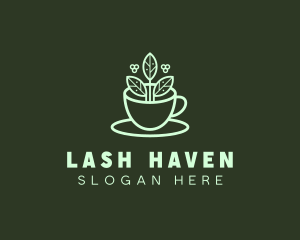 Herbal Tea Cup logo design