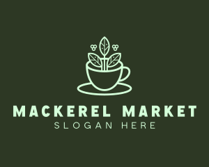 Herbal Tea Cup logo design