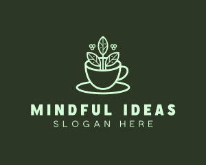 Herbal Tea Cup logo design