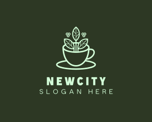 Herbal Tea Cup logo design