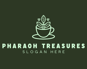 Herbal Tea Cup logo design