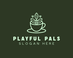 Herbal Tea Cup logo design