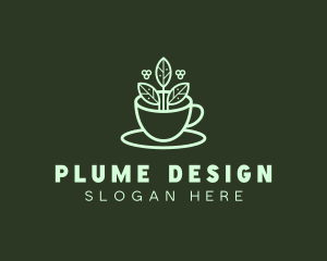 Herbal Tea Cup logo design