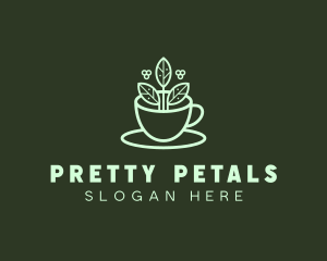 Herbal Tea Cup logo design