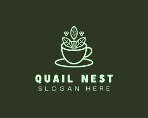 Herbal Tea Cup logo design