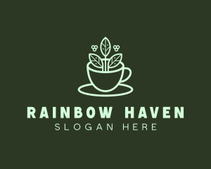 Herbal Tea Cup logo design