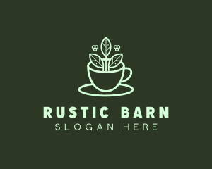 Herbal Tea Cup logo design