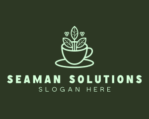 Herbal Tea Cup logo design