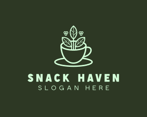 Herbal Tea Cup logo design