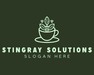 Herbal Tea Cup logo design