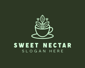 Herbal Tea Cup logo design