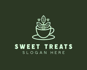 Herbal Tea Cup logo design