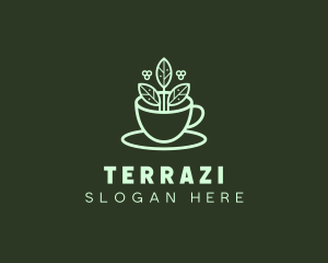 Herbal Tea Cup logo design