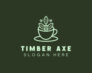 Herbal Tea Cup logo design