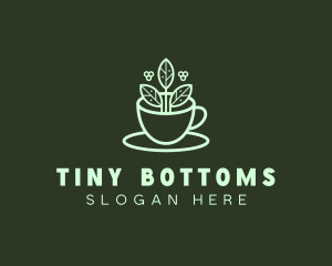 Herbal Tea Cup logo design