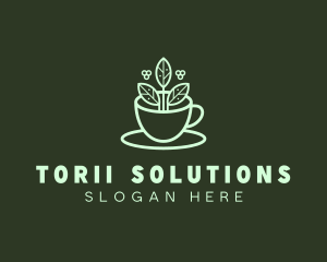 Herbal Tea Cup logo design