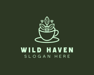 Herbal Tea Cup logo design