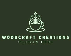 Herbal Tea Cup logo design