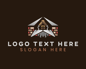 Repair - Masonry Brick Trowel logo design