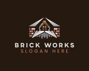 Brick - Masonry Brick Trowel logo design