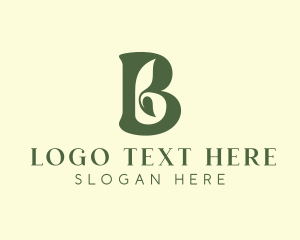 Leaf Farm Letter B Logo