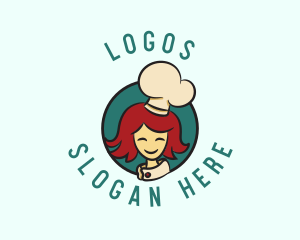 Culinary - Smiling Cafeteria Chef logo design