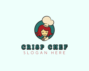 Smiling Cafeteria Chef logo design