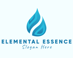 Element - Water Element Droplet logo design