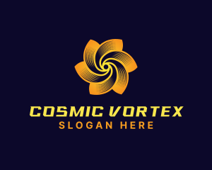 Vortex Fan HVAC logo design