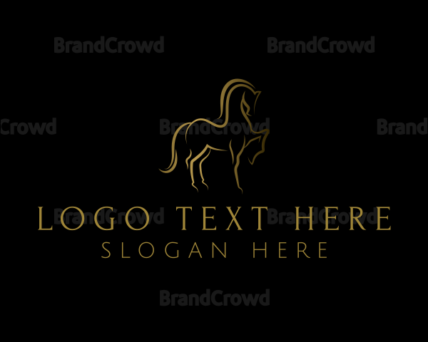 Elegant Horse Stallion Logo