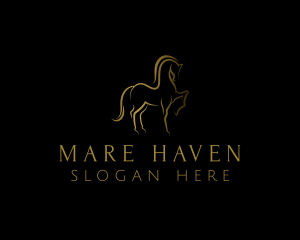 Mare - Elegant Horse Stallion logo design