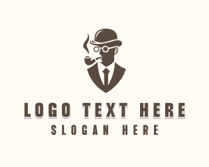 Suit - Gentleman Grooming Fashion logo design