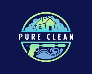 Power Wash Maintenance Cleaning logo design