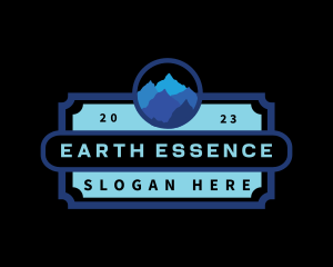 Geology - Mountain Ridge Landscape logo design