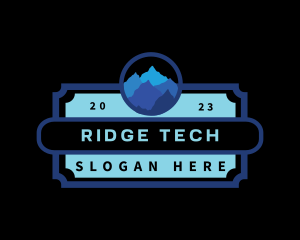 Ridge - Mountain Ridge Landscape logo design