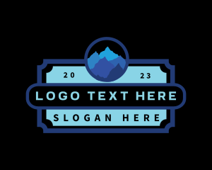 Mountain Ridge Landscape Logo