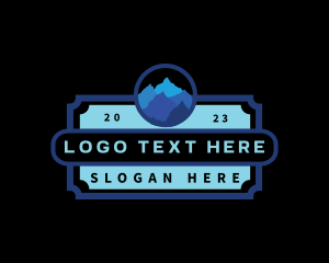 Tourism - Mountain Ridge Landscape logo design